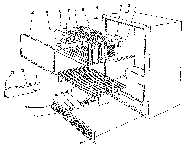 Marvel 45AF cabinet parts diagram