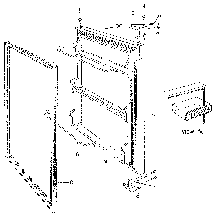 Marvel 61AF door diagram