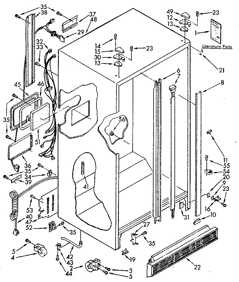 Kenmore 1069515780 cabinet diagram