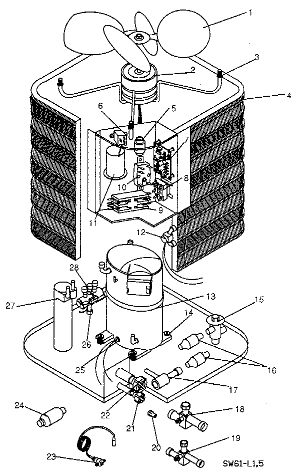 Sears 867801231 functional replacement parts diagram