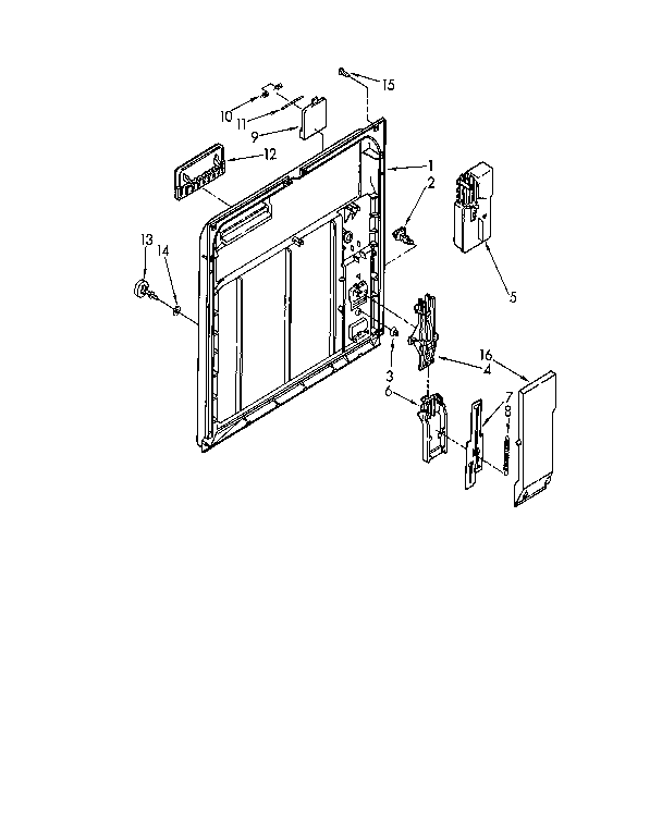 Kenmore 6651761590 inner door diagram