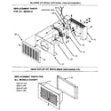 Williams 25GV-3T NAT blower and rear outlet kit replacement parts diagram