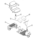 Everest & Jennings CARRETTE SCOOTER major assemblies diagram