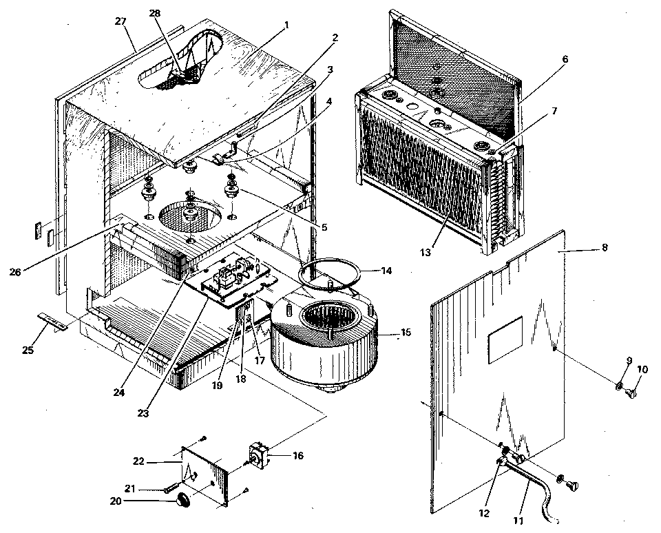 Kenmore 7330 functional replacement parts diagram