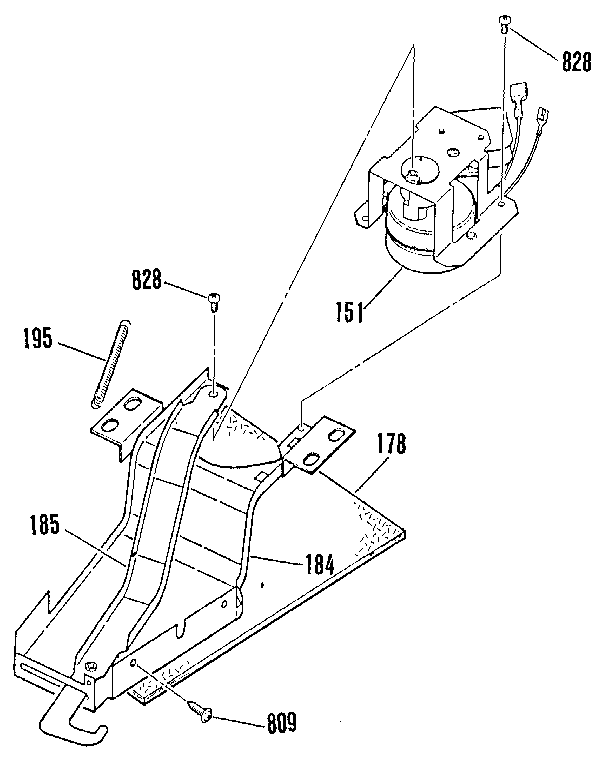 Kenmore 9114658816 door lock section diagram