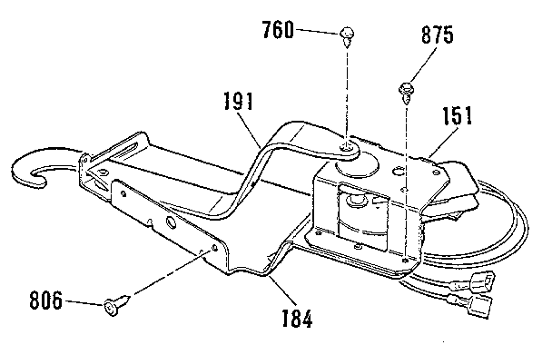 Kenmore 9114742590 door lock section diagram