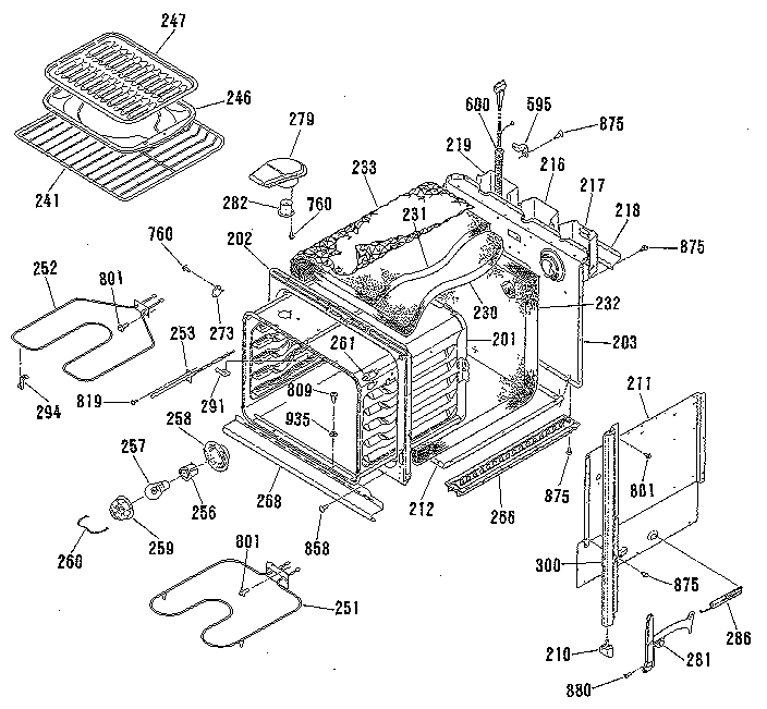Kenmore 9114742590 body section diagram