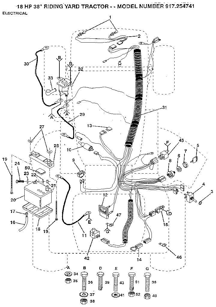 Craftsman 917254741 electrical diagram