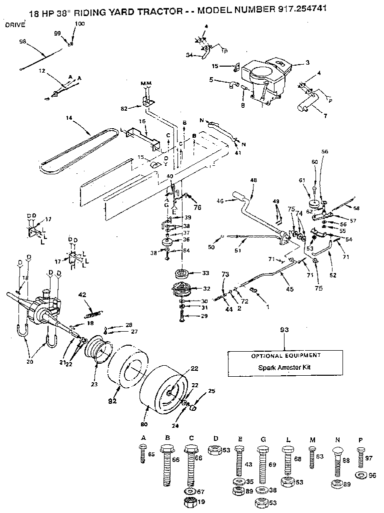 Craftsman 917254741 drive diagram