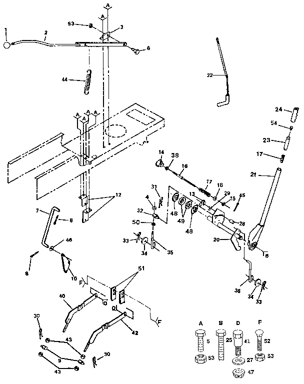 Craftsman 917255920 lift adjustment diagram