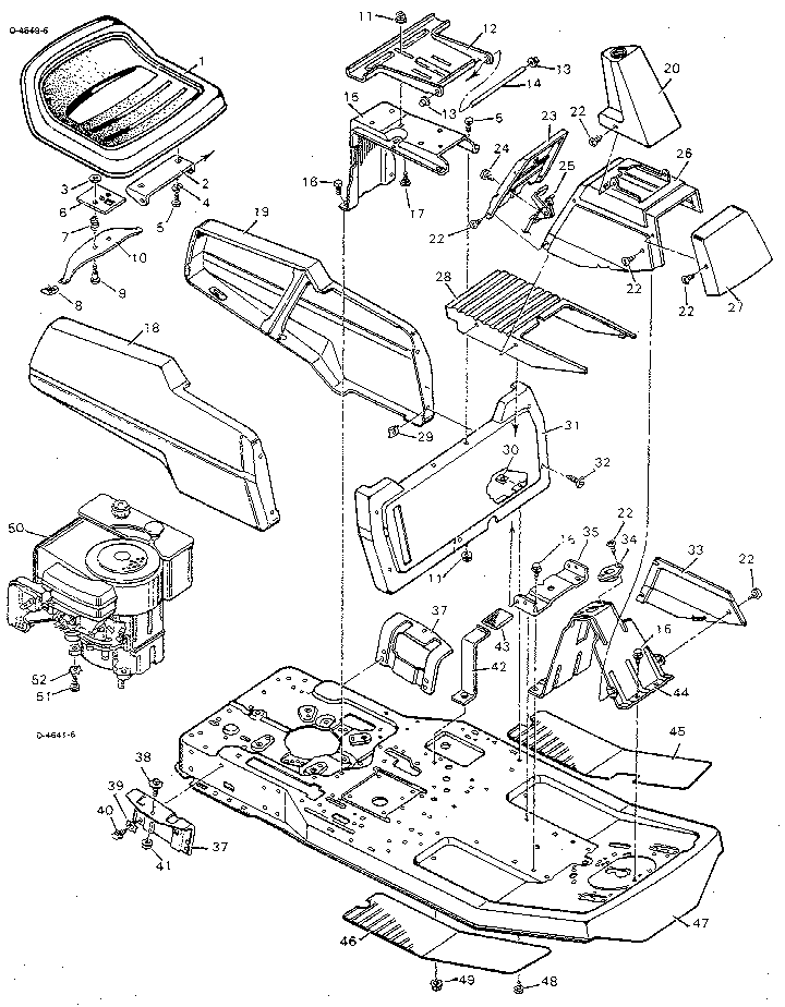 Craftsman 502255091 body chassis diagram