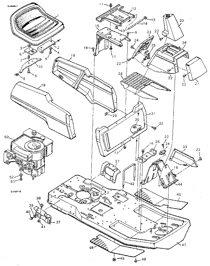 Craftsman 502255092 body chassis diagram