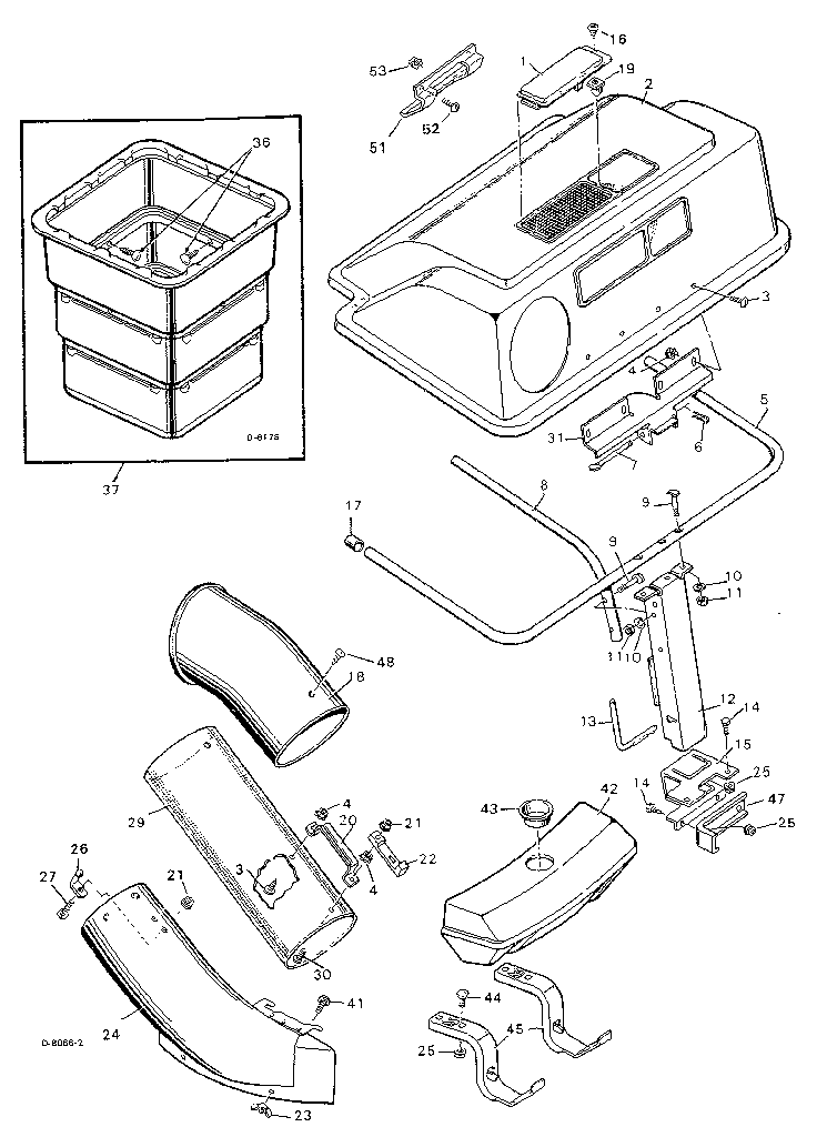 Craftsman 502255092 grass bagger diagram