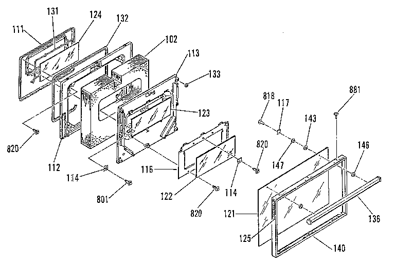 Kenmore 9114678892 door section diagram