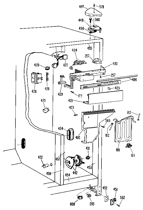 Kenmore 3639514781 fresh food section diagram