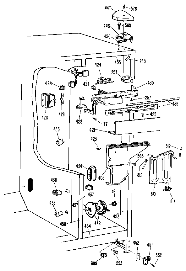 Kenmore 3639517781 fresh food section diagram