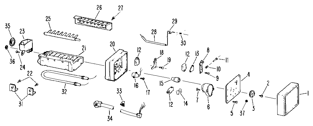 Kenmore 3639517781 icemaker diagram