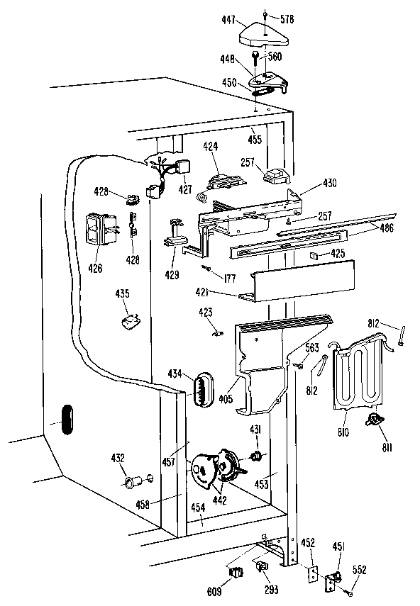 Kenmore 3639512711 fresh food section diagram
