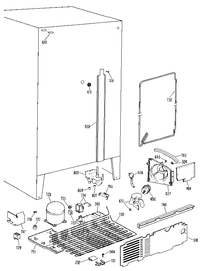 Kenmore 3639512711 unit diagram