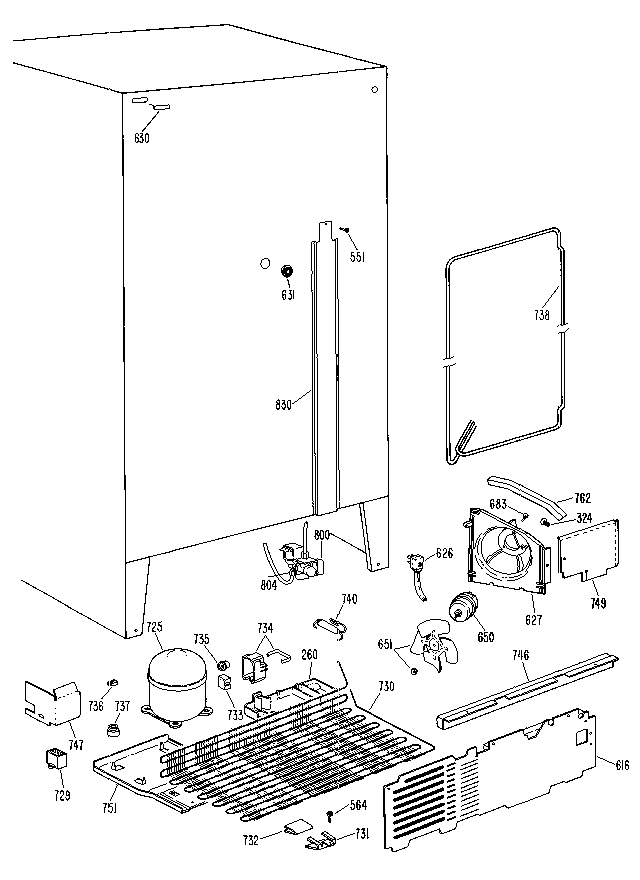 Kenmore 3639512481 unit diagram