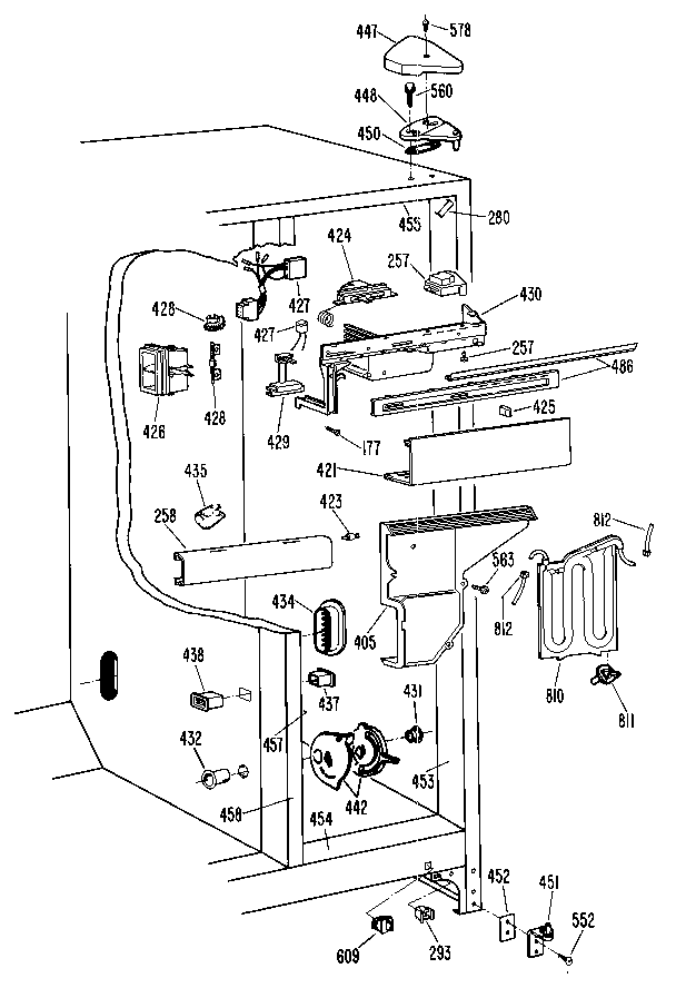 Kenmore 3639517811 fresh food section diagram