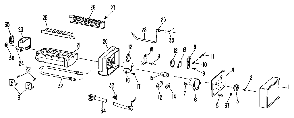 Kenmore 3639517811 icemaker diagram