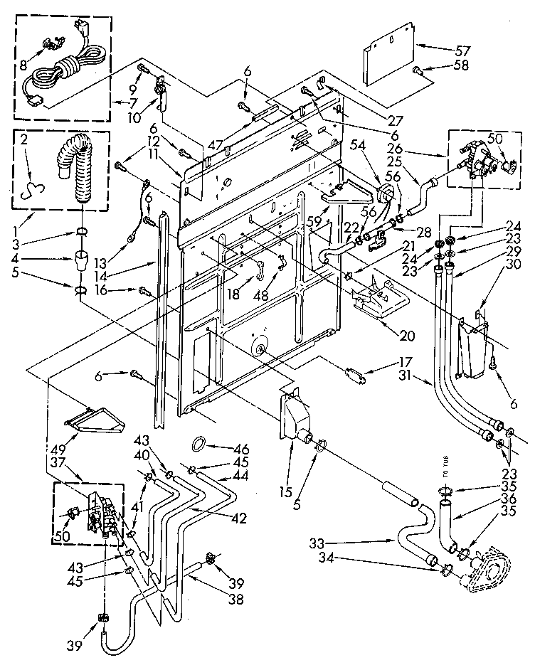 Kenmore 11092195500 rear panel diagram