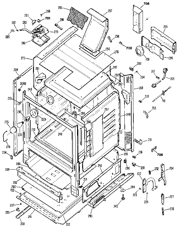 Kenmore 3627381990 cabinet diagram