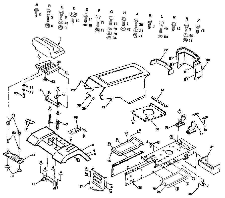 Craftsman 917254791 chassis diagram