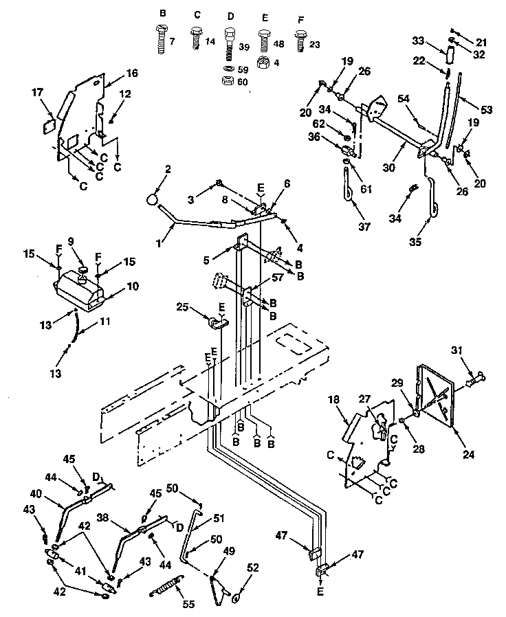 Craftsman 917254791 lift adjustment diagram
