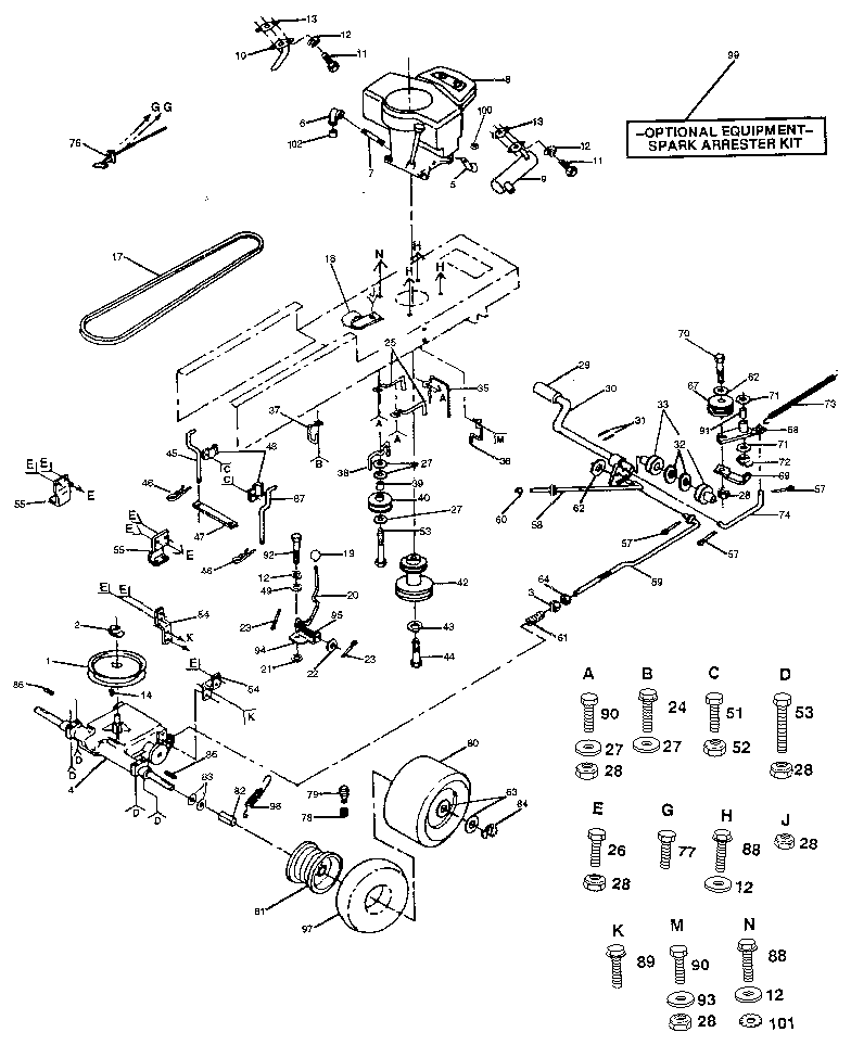 Craftsman 917257481 drive diagram