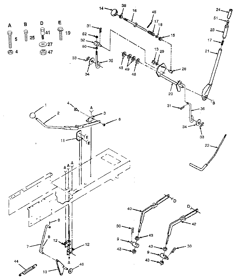 Craftsman 917257481 lift adjustment diagram