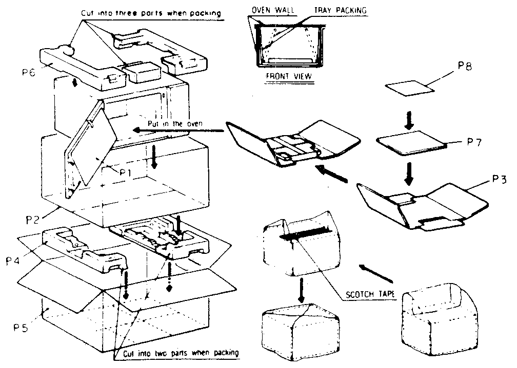 Panasonic MQS1106H packing and accessories diagram