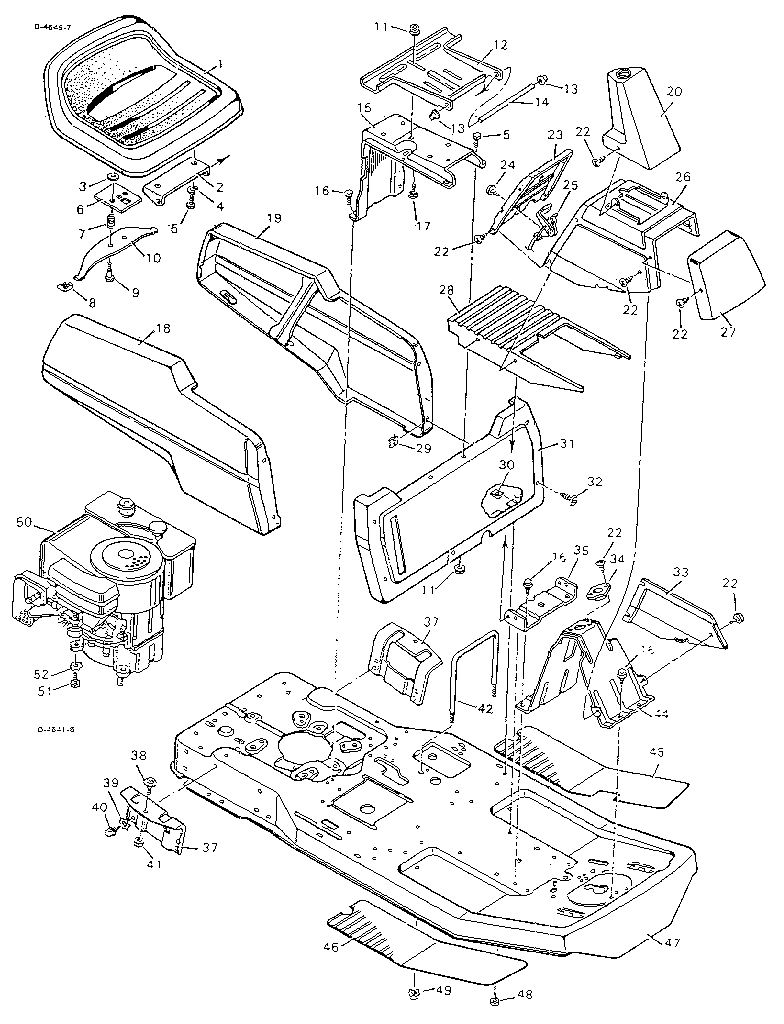 Craftsman 502255010 body chassis diagram