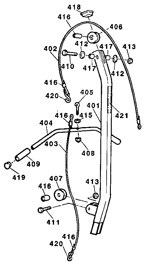 Weider D470S mast assembly diagram