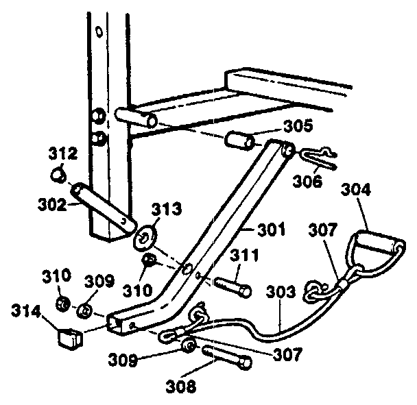 Weider D470S butterfly assembly diagram