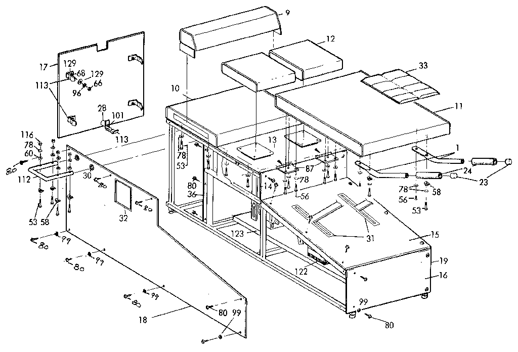 Lifestyler 614299092 frame assembly diagram