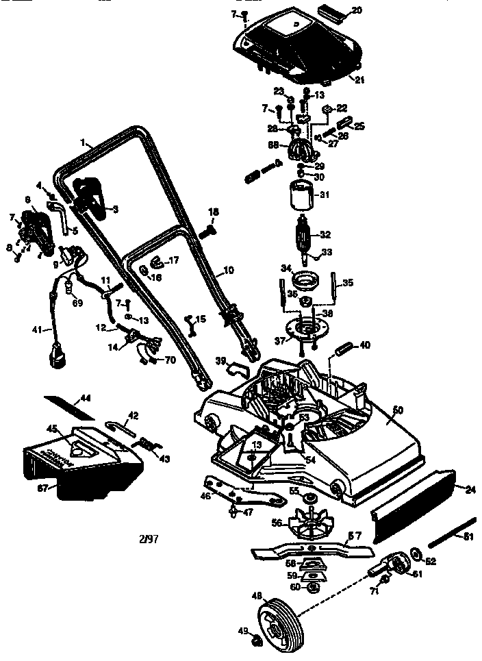 Black & Decker M-100 replacement parts diagram
