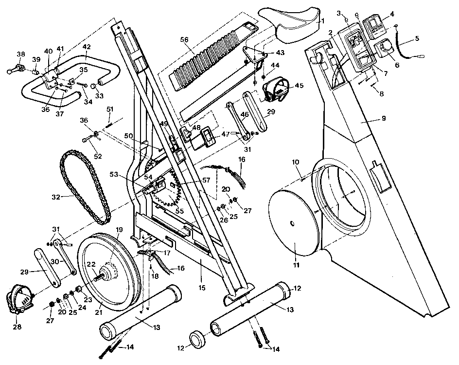 Proform EB70P unit parts diagram