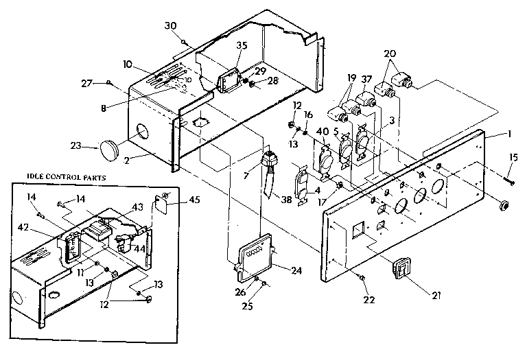 Generac 5566-0 control panel (electric start) diagram