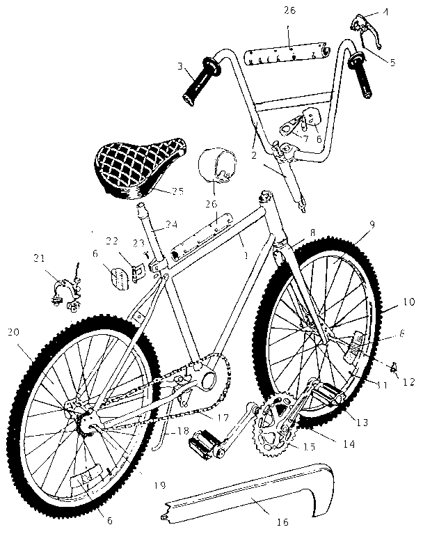 Huffy 13500 unit parts diagram