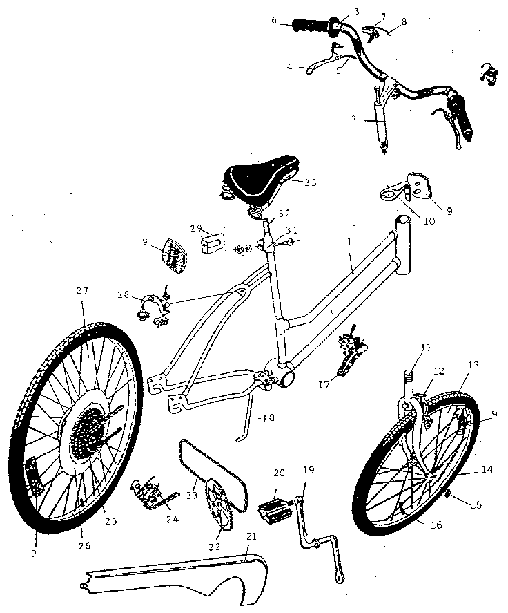 Huffy 16470 26" ladies good vibrations diagram