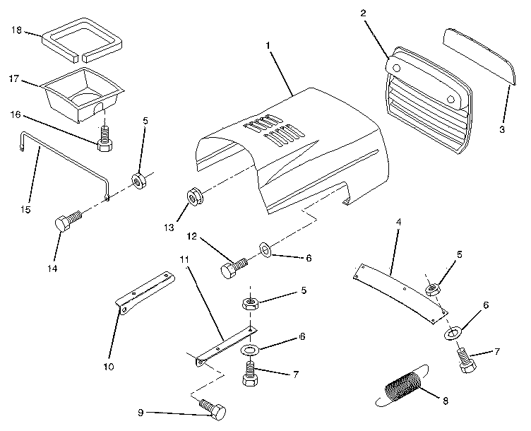 Craftsman 917258140 hood diagram
