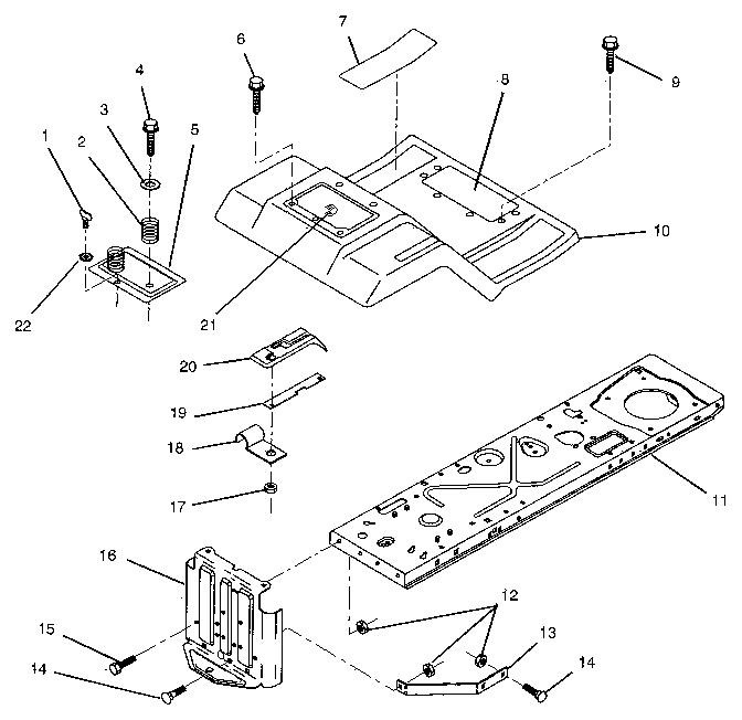 Craftsman 917258140 fender/chassis diagram