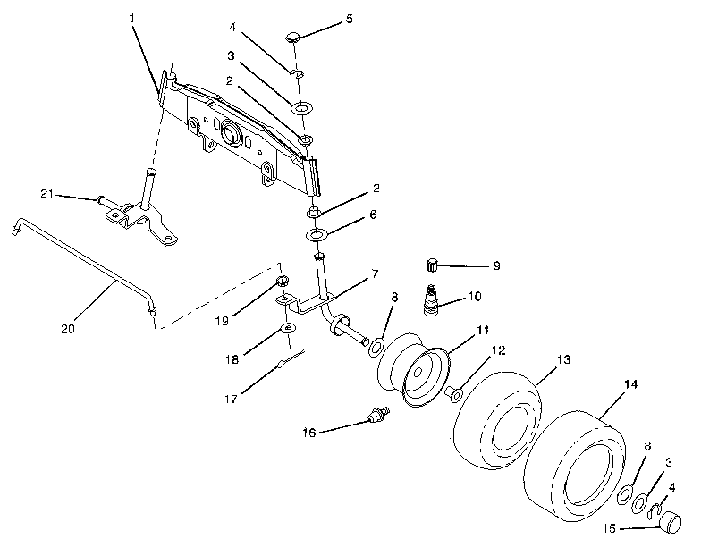 Craftsman 917258140 front axle diagram