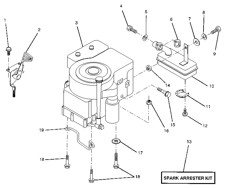 Craftsman 917258140 engine/throttle diagram