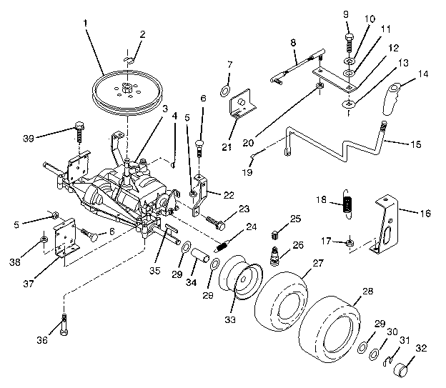 Craftsman 917258140 transaxle diagram