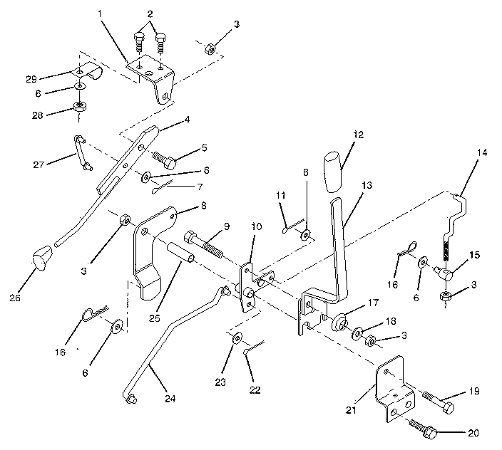 Craftsman 917258140 mower lift lever diagram