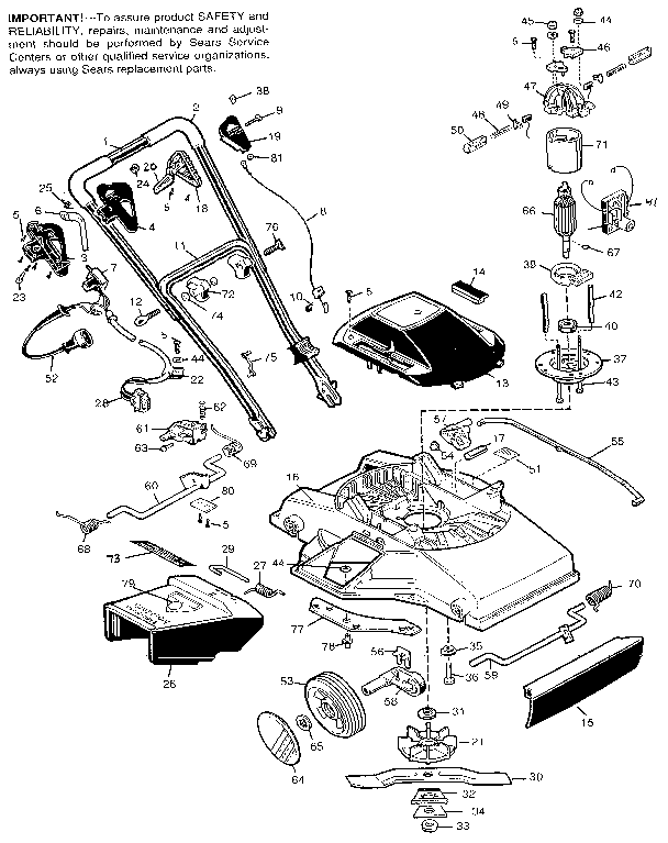 Craftsman 900370240 replacement parts diagram