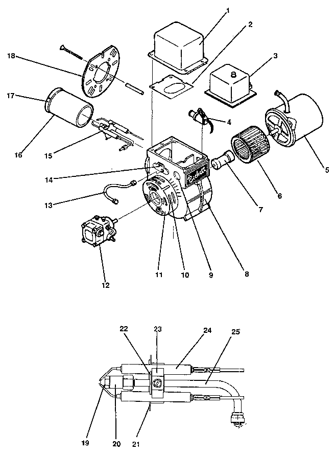 Sears 867744540 burner assembly diagram